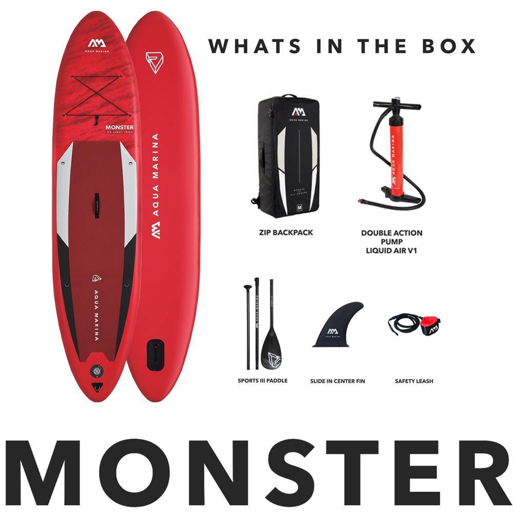 Monster 12' Inflatable Stand-Up Paddle Board - Ocean Sports Gear